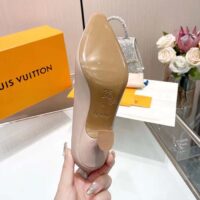 Louis Vuitton LV Women Sparkle Slingback Pump Beige Calf Leather Elasticized 6.5 Cm Heel (3)