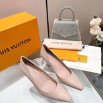 Louis Vuitton LV Women Sparkle Pump Beige Calf Leather Elasticized 6.5 Cm Heel - Imagen 6
