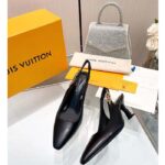 Louis Vuitton LV Women Sparkle Slingback Pump Black Calf Leather Elasticized 6.5 Cm Heel - Bild 5