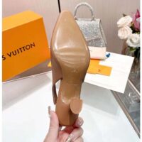 Louis Vuitton LV Women Sparkle Slingback Pump Sandy Calf Leather Elasticized 6.5 Cm Heel (4)