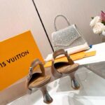Louis Vuitton LV Women Sparkle Slingback Pump Sandy Calf Leather Elasticized 6.5 Cm Heel - Image 6