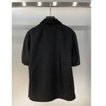 Louis Vuitton Women LV Mini Monogram Silk Blend Short-Sleeved Shirt Black 1ABJL3 – Image 4
