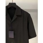 Louis Vuitton Women LV Mini Monogram Silk Blend Short-Sleeved Shirt Black 1ABJL3 – Image 6