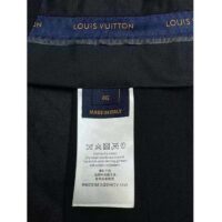 Louis Vuitton Men LV Mini Monogram Silk Blend Tailored Shorts Black 1ABJKT (10)