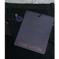 Louis Vuitton Men LV Mini Monogram Silk Blend Tailored Shorts Black 1ABJKT (10)