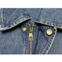 Louis Vuitton Men LV Workwear Denim Jacket Regular Fit Monogram Indigo Cotton 1ABJ7A (11)