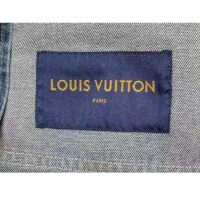 Louis Vuitton Men LV Workwear Denim Jacket Regular Fit Monogram Indigo Cotton 1ABJ7A (11)