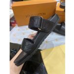 Louis Vuitton Unisex LV Bom Dia Flat Comfort Mule Black Monogram Lamb Leather 1ABVNC – Bild 5