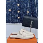 Louis Vuitton Unisex LV Capri Open Back Loafer White Calf Leather 1AC7OQ – Bild 2