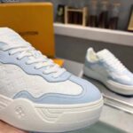 Louis Vuitton Unisex LV Groovy Platform Sneaker Blue Monogram Calf Leather 1ACL28 – Bild 6