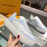 Louis Vuitton Unisex LV Groovy Platform Sneaker Blue Monogram Calf Leather 1ACL28 – Bild 7