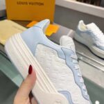 Louis Vuitton Unisex LV Groovy Platform Sneaker Blue Monogram Calf Leather 1ACL28 – Bild 10