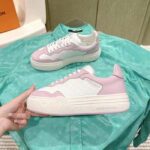 Louis Vuitton Unisex LV Groovy Platform Sneaker Pink Monogram Calf Leather 1ACL1S - Image 5