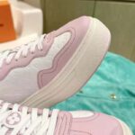 Louis Vuitton Unisex LV Groovy Platform Sneaker Pink Monogram Calf Leather 1ACL1S - Image 9