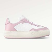 Louis Vuitton Unisex LV Groovy Platform Sneaker Pink Monogram Calf Leather 1ACL1S (3)