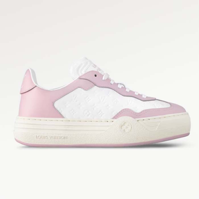 Louis Vuitton Unisex LV Groovy Platform Sneaker Pink Monogram Calf Leather 1ACL1S