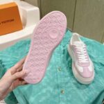 Louis Vuitton Unisex LV Groovy Platform Sneaker Pink Monogram Calf Leather 1ACL1S - Image 8