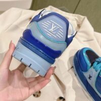 Louis Vuitton Unisex LV Trainer Maxi Sneaker Blue Lasered Monogram Canvas 1ACF7M (10)