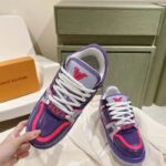 Louis Vuitton Unisex LV Trainer Maxi Sneaker Purple Lasered Monogram Canvas 1ACF72 – Bild 8