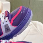 Louis Vuitton Unisex LV Trainer Maxi Sneaker Purple Lasered Monogram Canvas 1ACF72 – Bild 10