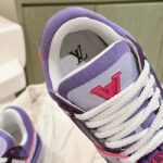 Louis Vuitton Unisex LV Trainer Maxi Sneaker Purple Lasered Monogram Canvas 1ACF72 – Bild 11