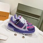 Louis Vuitton Unisex LV Trainer Maxi Sneaker Purple Lasered Monogram Canvas 1ACF72 – Bild 2