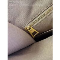 Louis Vuitton Unisex OnTheGo MM Tote Monogram Dune Coated Canvas Cowhide Leather M46912 (4)