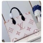 Louis Vuitton Unisex OnTheGo MM Tote Monogram Dune Coated Canvas Cowhide Leather M46912 - Bild 2