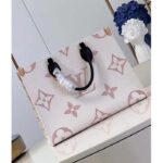 Louis Vuitton Unisex OnTheGo MM Tote Monogram Dune Coated Canvas Cowhide Leather M46912 - Bild 3