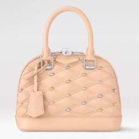 Louis Vuitton Women LV Alma BB Beige Lambskin Cowhide-Leather M24153