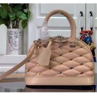 Louis Vuitton Women LV Alma BB Beige Lambskin Cowhide-Leather M24153 (5)