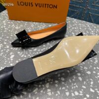 Louis Vuitton Women LV Blossom Flat Ballerina Black Patent Leather (2)