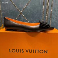 Louis Vuitton Women LV Blossom Flat Ballerina Black Patent Leather (2)