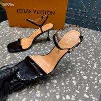 Louis Vuitton Women LV Blossom Sandal Black Patent Calf Leather 1AC8BV (2)