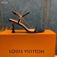 Louis Vuitton Women LV Blossom Sandal Black Patent Calf Leather 1AC8BV (2)