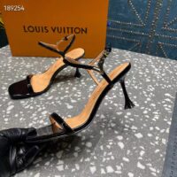 Louis Vuitton Women LV Blossom Sandal Black Patent Calf Leather 1AC8BV (2)
