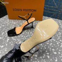 Louis Vuitton Women LV Blossom Sandal Black Patent Calf Leather 1AC8BV (2)