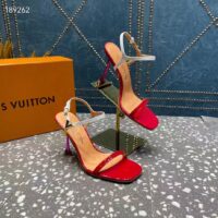 Louis Vuitton Women LV Blossom Sandal Red Patent Calf Leather 1AC8VX (5)