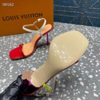 Louis Vuitton Women LV Blossom Sandal Red Patent Calf Leather 1AC8VX (5)