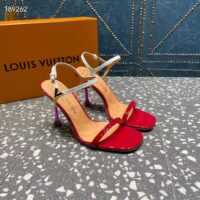 Louis Vuitton Women LV Blossom Sandal Red Patent Calf Leather 1AC8VX (5)