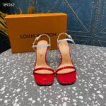 Louis Vuitton Women LV Blossom Sandal Red Patent Calf Leather 1AC8VX - Image 7