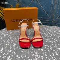 Louis Vuitton Women LV Blossom Sandal Red Patent Calf Leather 1AC8VX (5)