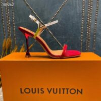 Louis Vuitton Women LV Blossom Sandal Red Patent Calf Leather 1AC8VX (5)