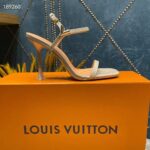 Louis Vuitton Women LV Blossom Sandal White Patent Calf Leather - Image 2