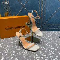 Louis Vuitton Women LV Blossom Sandal White Patent Calf Leather (2)