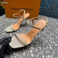 Louis Vuitton Women LV Blossom Sandal White Patent Calf Leather (2)