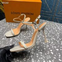 Louis Vuitton Women LV Blossom Sandal White Patent Calf Leather (2)