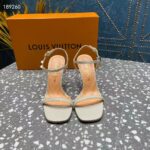 Louis Vuitton Women LV Blossom Sandal White Patent Calf Leather - Image 6