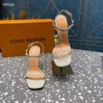 Louis Vuitton Women LV Blossom Sandal White Patent Calf Leather - Image 7