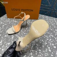 Louis Vuitton Women LV Blossom Sandal White Patent Calf Leather (2)